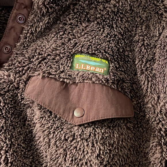 LL Bean beautiful snap T fleece XL - Picture 2 of 2
